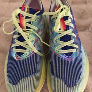 Hoka Women's Blue and Yellow Athletic Shoes